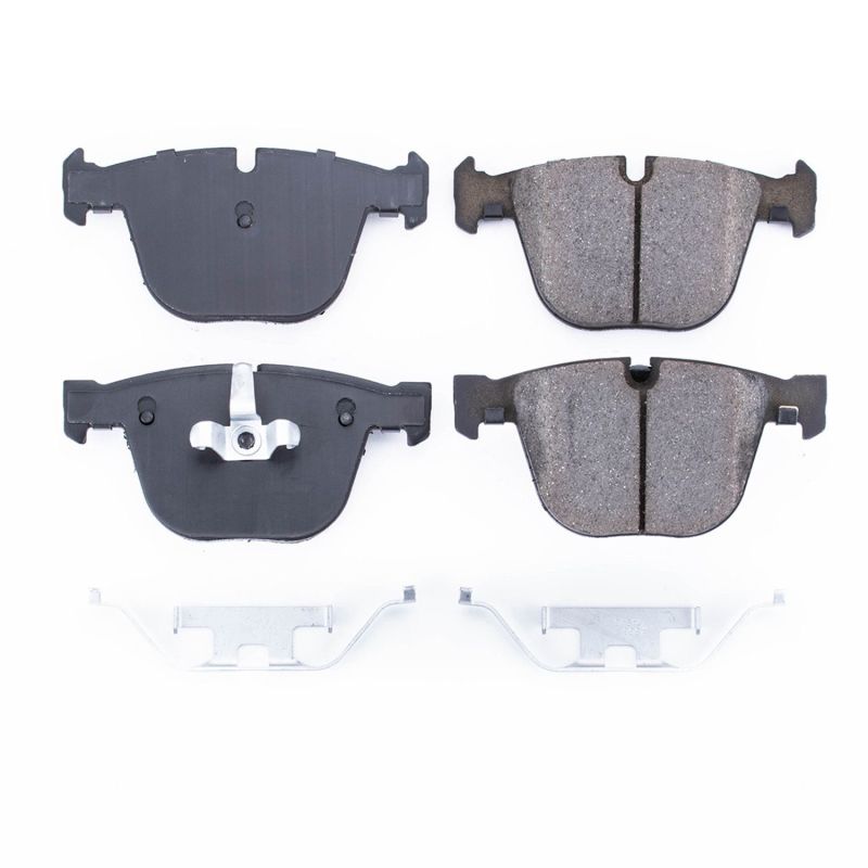 Power Stop 10-17 BMW 535i GT Rear Z17 Evolution Ceramic Brake Pads w/Hardware Brake Pads - OE PowerStop