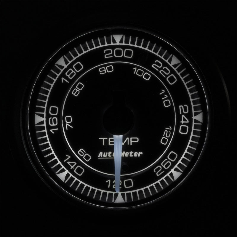 Autometer Chrono 2-1/16in 120-280 Degree Temperature Gauge Gauges AutoMeter