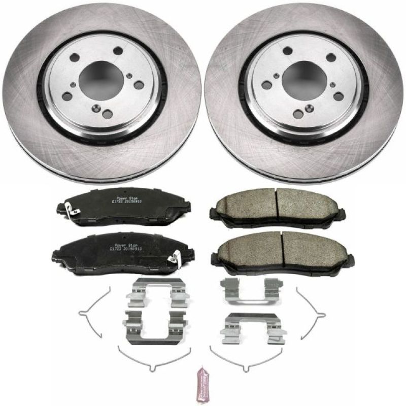Power Stop 17-19 Acura MDX Front Autospecialty Brake Kit Brake Kits - OE PowerStop