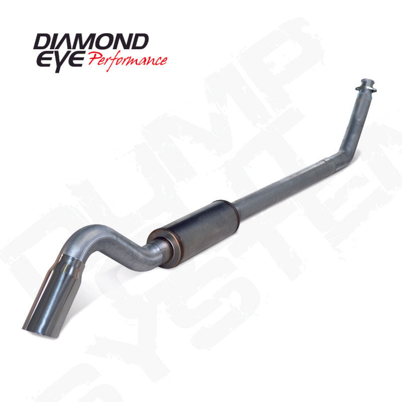 Diamond Eye 4in SS TURBO BACK SGL DUMP OUT 98.5-02 DODGE INCLUDING TIP Turbo Back Diamond Eye Performance