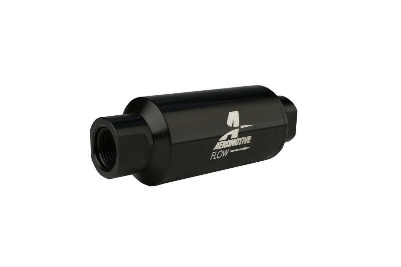 Aeromotive In-Line Filter - AN-10 - Black - 100 Micron Fuel Filters Aeromotive