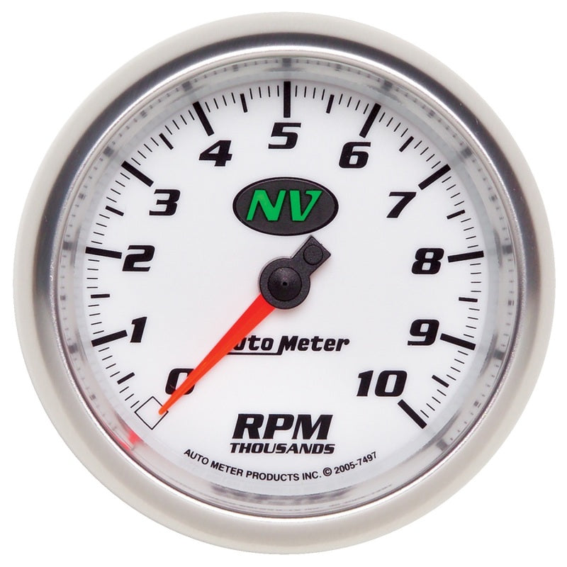 AutoMeter Gauge Tachometer 3-3/8in. 10K RPM In-Dash NV Gauges AutoMeter