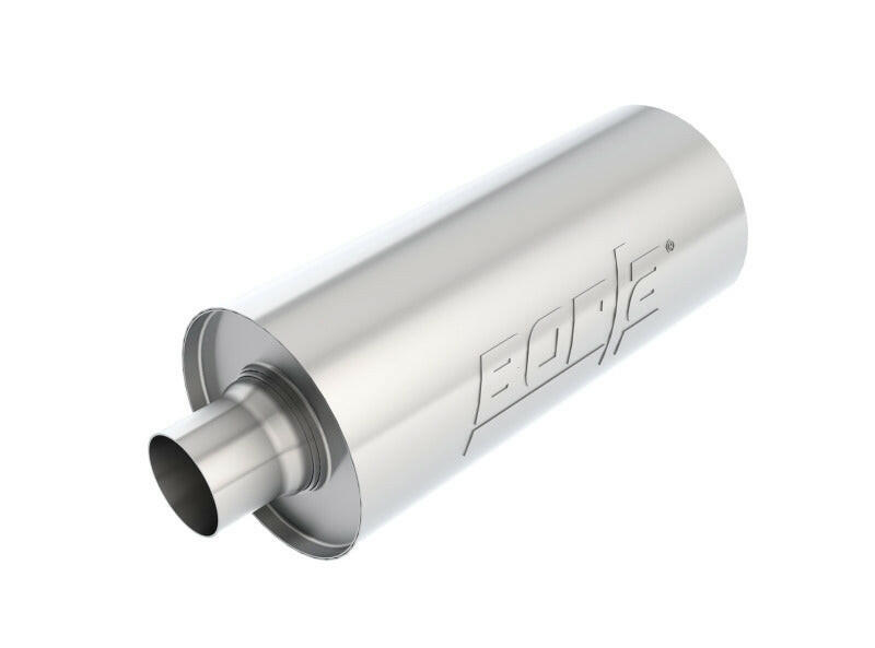 Borla Universal Performance 2.5in Inlet/Outlet Stainless Racing Muffler Muffler Borla