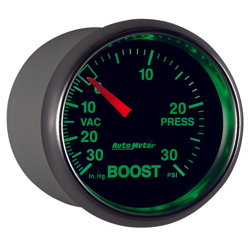 Autometer GS 52mm 30 In Hg.-Vac/30 PSI Mechanical Vacuum/Boost Gauge Gauges AutoMeter