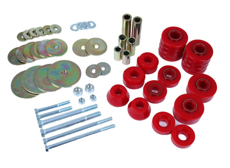 Energy Suspension 69-72 GMC C1500 Pickup Red Body Mount Bushing Set Bushing Kits Energy Suspension