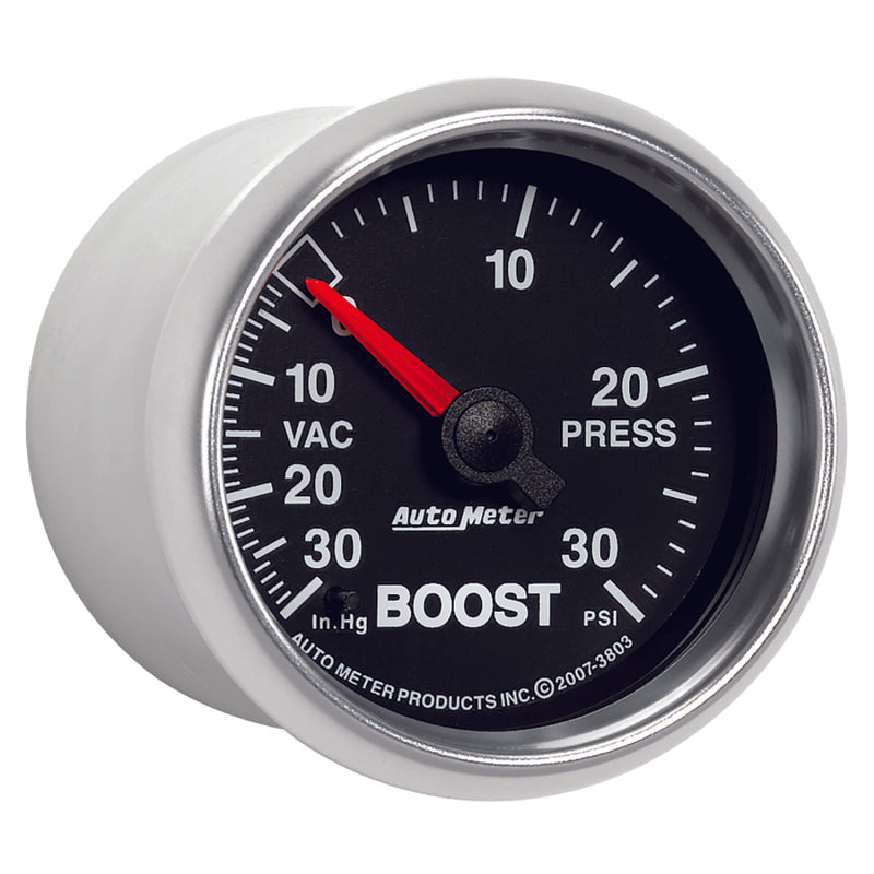 Autometer GS 52mm 30 In Hg.-Vac/30 PSI Mechanical Vacuum/Boost Gauge Gauges AutoMeter