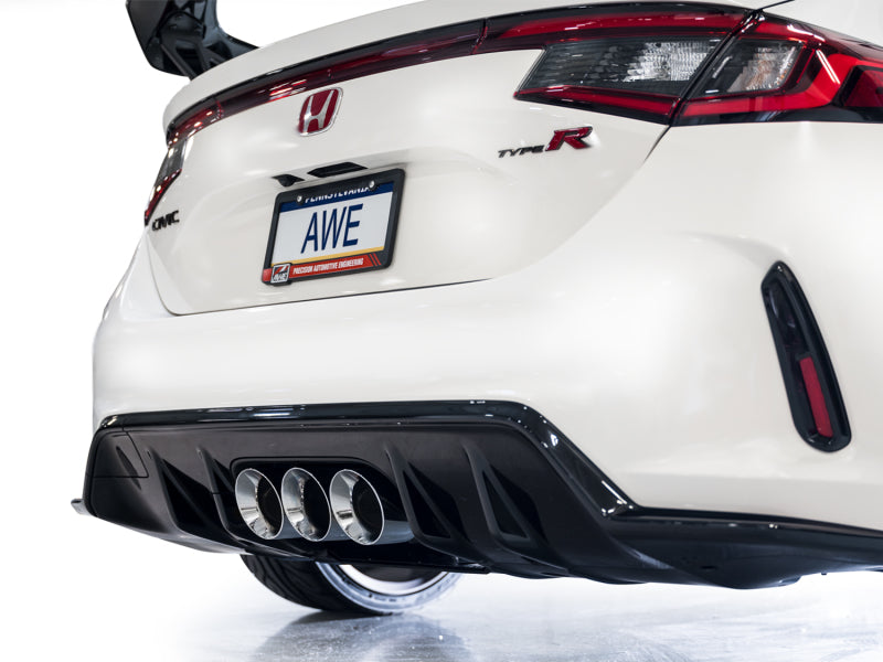 AWE Tuning 2023 Honda Civic Type R FL5 Track Edition Exhaust w/ Triple Chrome Silver Tips Catback AWE Tuning