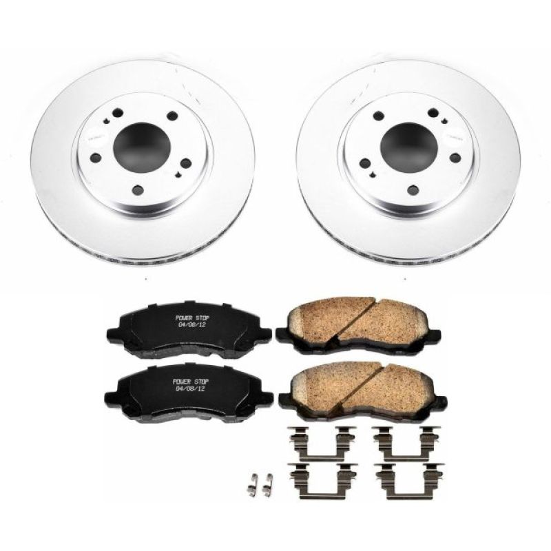 Power Stop 01-05 Chrysler Sebring Front Z17 Evolution Geomet Coated Brake Kit Brake Kits - Performance Blank PowerStop