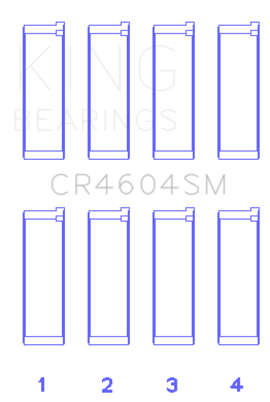 King Engine Bearings Ford 2.3L Duratec / Mazda L3-VDT MZR Turbo (Size + 0.5) Con Rod Bearing Set Bearings King Engine Bearings