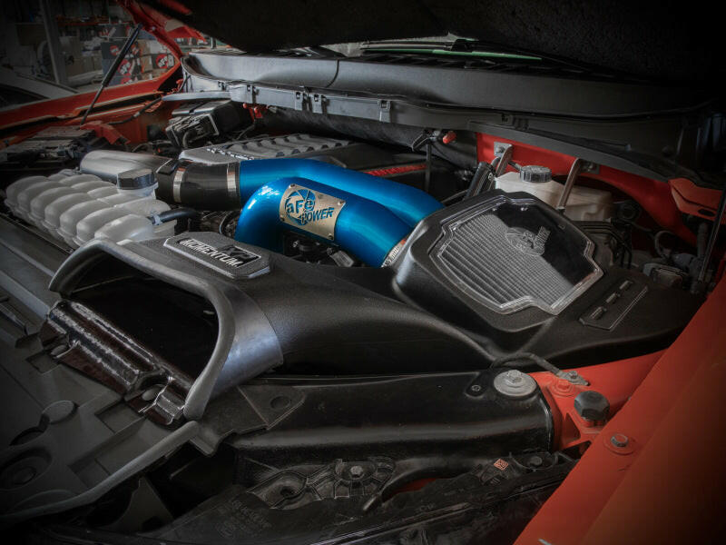 aFe 21-22 Ford F-150 Raptor V6-3.5L(tt) Momentum XP Cold Air Intake System Blue w/ Pro Dry S Filter Cold Air Intakes aFe