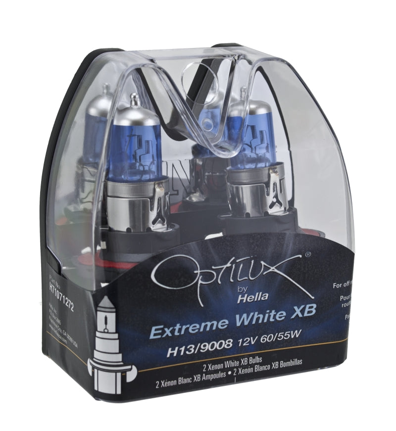 Hella Optilux H13/9008 12V 60/55W XB Xenon White Bulbs (Pair) Bulbs Hella