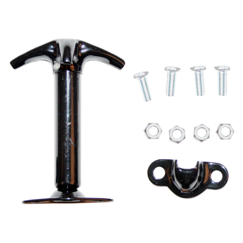 Rugged Ridge 87-95 Jeep Wrangler YJ Black Hood Catch Brackets Rugged Ridge