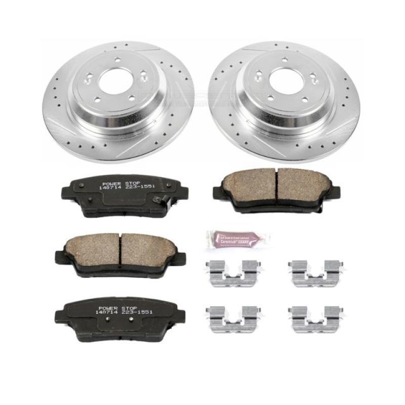 Power Stop 17-18 Genesis G80 Rear Z23 Evolution Sport Brake Kit Brake Kits - Performance D&S PowerStop