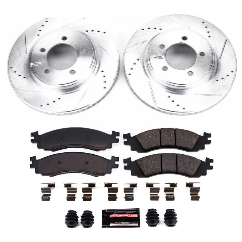 Power Stop 06-10 Ford Explorer Front Z23 Evolution Sport Brake Kit Brake Kits - Performance D&S PowerStop