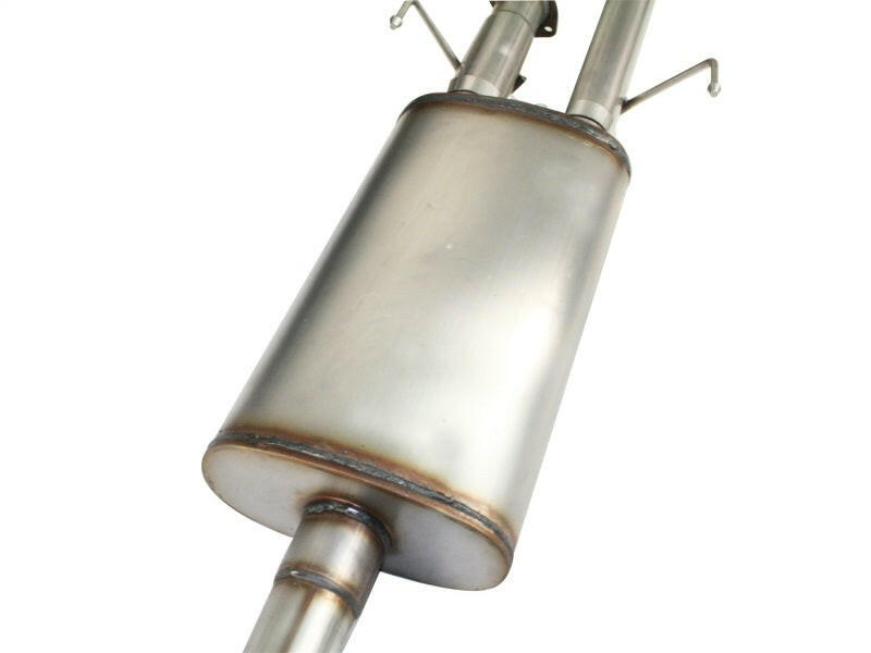 aFe MACHForce XP Exhausts Cat-Back SS-409 EXH CB Toyota Tundra 10-11 V8-5.7L 145.7 WB (blk tip) Catback aFe