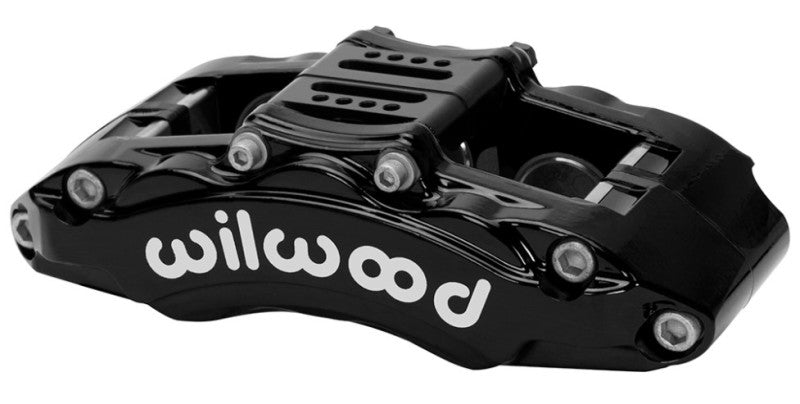 Wilwood Caliper - AT6 Lug Mount Black 1.75in/1.38in/1.38in Piston .75in Rotor - Right Side Brake Calipers - Perf Wilwood