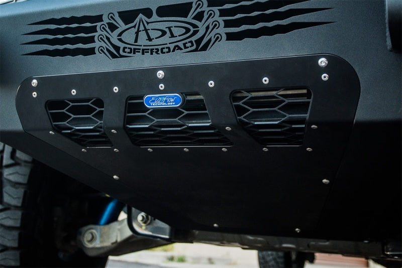 Addictive Desert Designs 17-18 Ford F-150 Raptor HoneyBadger Front Bumper Bumpers - Steel Addictive Desert Designs