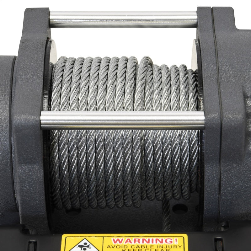 Superwinch 2500 LBS 12V DC 3/16in x 40ft Steel Rope Terra 2500 Winch - Gray Wrinkle Winches Superwinch