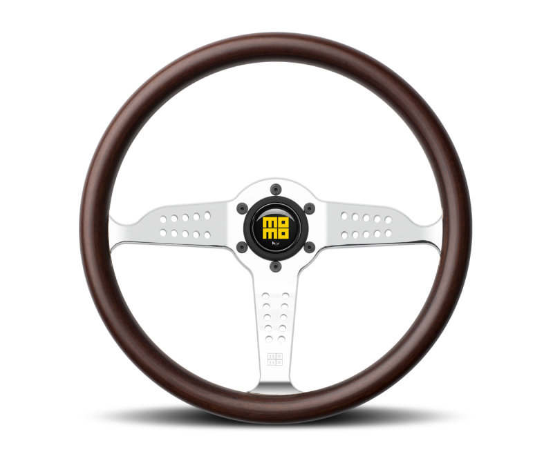 Momo Super Grand Prix Steering Wheel 350 mm - Mahogany Wood/Pol Spokes Steering Wheels MOMO