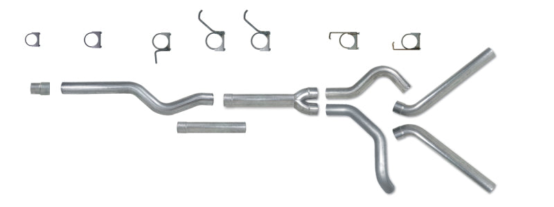 Diamond Eye KIT 4in Catback MFLR REPLACMENT PIPE DUAL AL: 2006-2007.5 CHEVY/GMC 6.6L 2500/3500 Catback Diamond Eye Performance