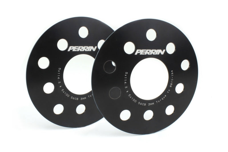 PERRIN Subaru/Toyota/Scion 3mm Wheel Spacers (Slip-On Style/No Studs) 5x114.3/5x100 56mm CB - Pair Wheel Spacers & Adapters Perrin Performance