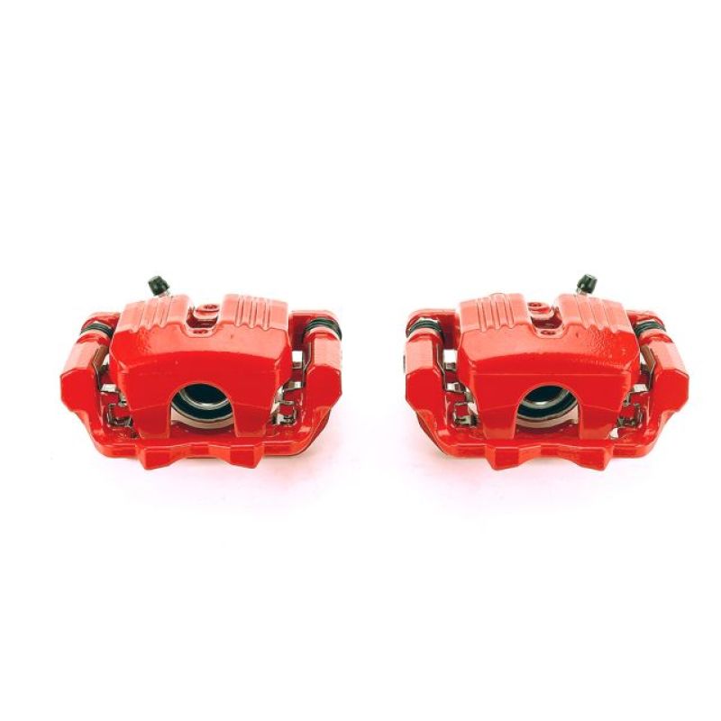 Power Stop 05-12 Acura RL Rear Red Calipers w/Brackets - Pair Brake Calipers - Perf PowerStop