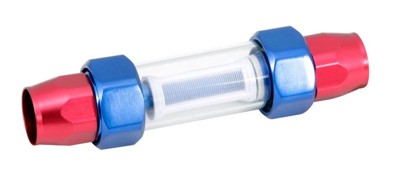 Spectre Pro-Plumbing Fuel Filter 3/8in. - Red/Blue Fuel Filters Spectre