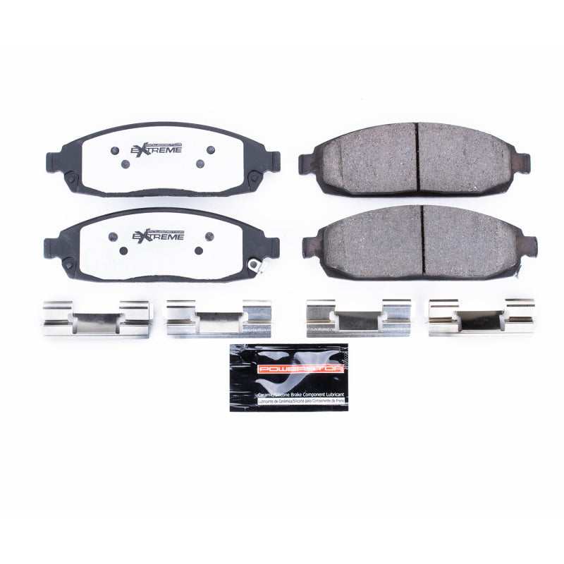 Power Stop 06-10 Jeep Commander Front Z26 Extreme Street Brake Pads w/Hardware Brake Pads - Performance PowerStop