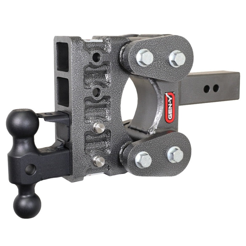Gen-Y The Boss Torsion-Flex 2.5in Shank 5in Drop 16K Hitch w/GH-051 Dual-Ball/GH-032 Pintle Lock Hitch Receivers GEN-Y Hitch