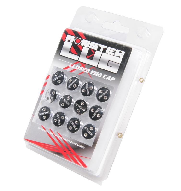 Wheel Mate Monster Lug Nut Caps - Chrome 14x1.50 Lug Nuts Wheel Mate