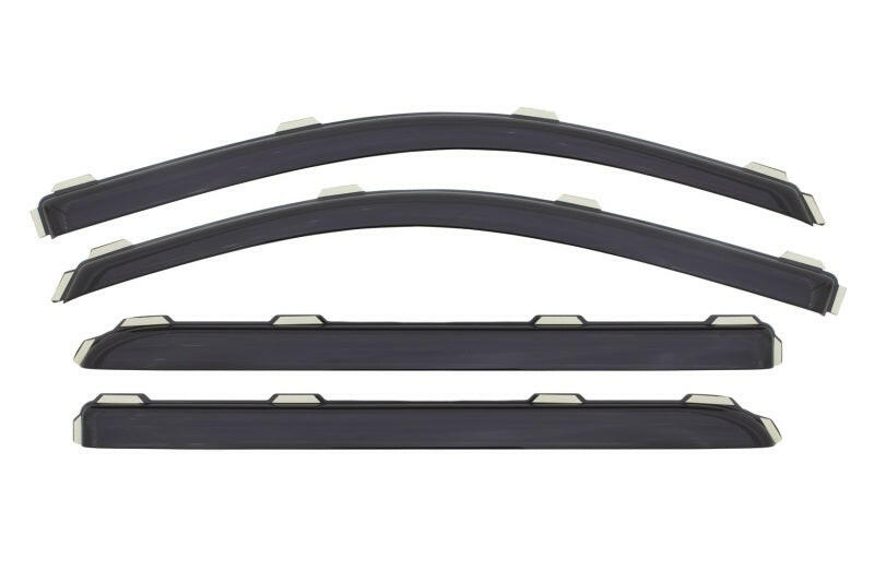 AVS 15-18 Chevy Silverado 2500 Crew Cab Ventvisor Front & Rear Window Deflectors 4pc - Smoke Wind Deflectors AVS