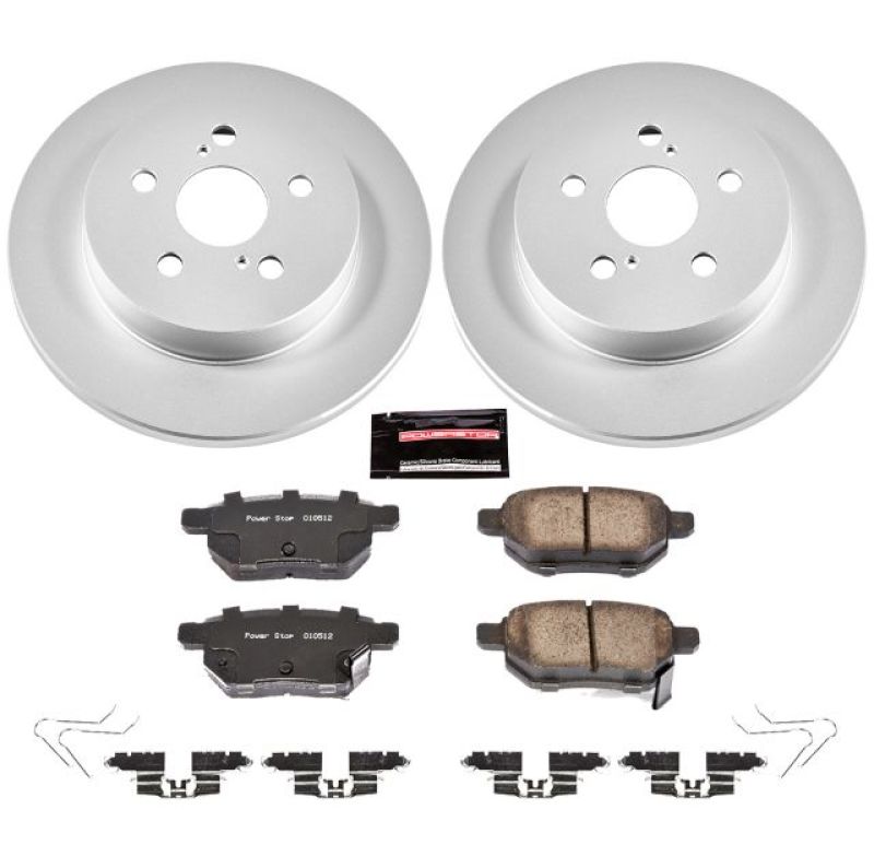 Power Stop 11-17 Lexus CT200h Rear Z17 Evolution Geomet Coated Brake Kit Brake Kits - Performance Blank PowerStop