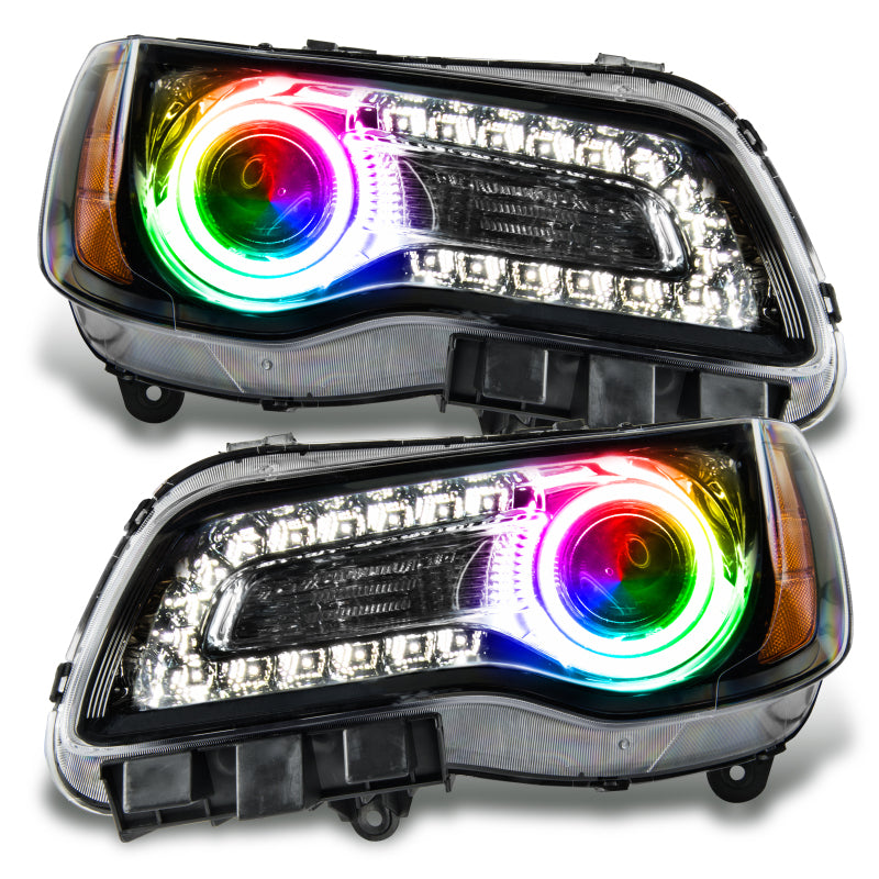 Oracle 11-14 Chrysler 300C SMD HL - Black - NON HID - ColorSHIFT w/ Simple Controller Headlights ORACLE Lighting