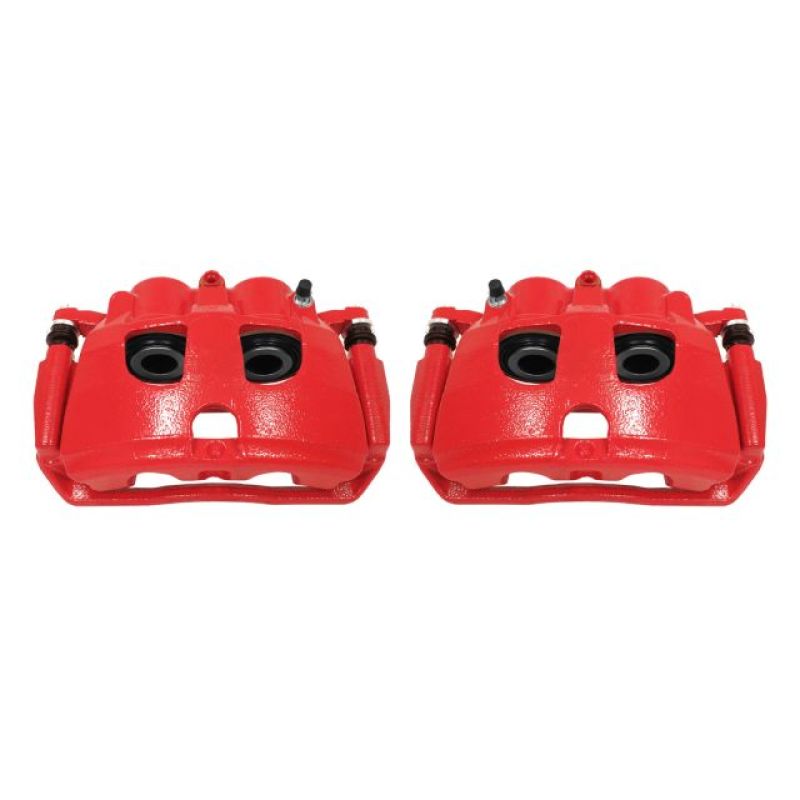 Power Stop 09-10 Dodge Ram 2500 Rear Red Calipers w/Brackets - Pair Brake Calipers - Perf PowerStop