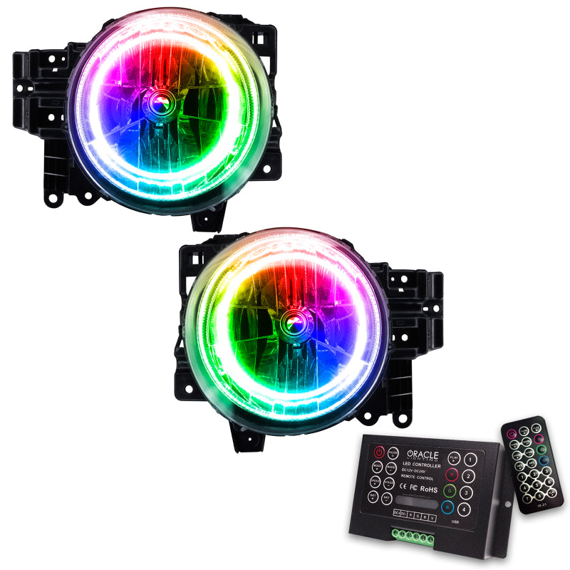 Oracle 07-14 Toyota FJ Cruiser SMD HL - ColorSHIFT w/ 2.0 Controller Headlights ORACLE Lighting