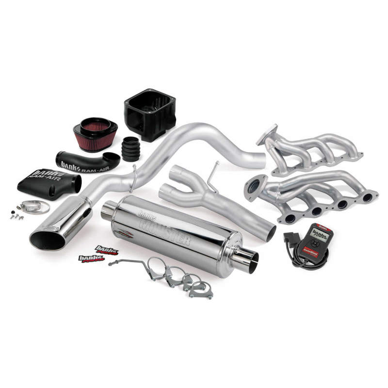Banks Power 10 Chevy 5.3L ECSB FFV PowerPack System - SS Single Side-Exit Exhaust w/ Chrome Tip Performance Packages Banks Power