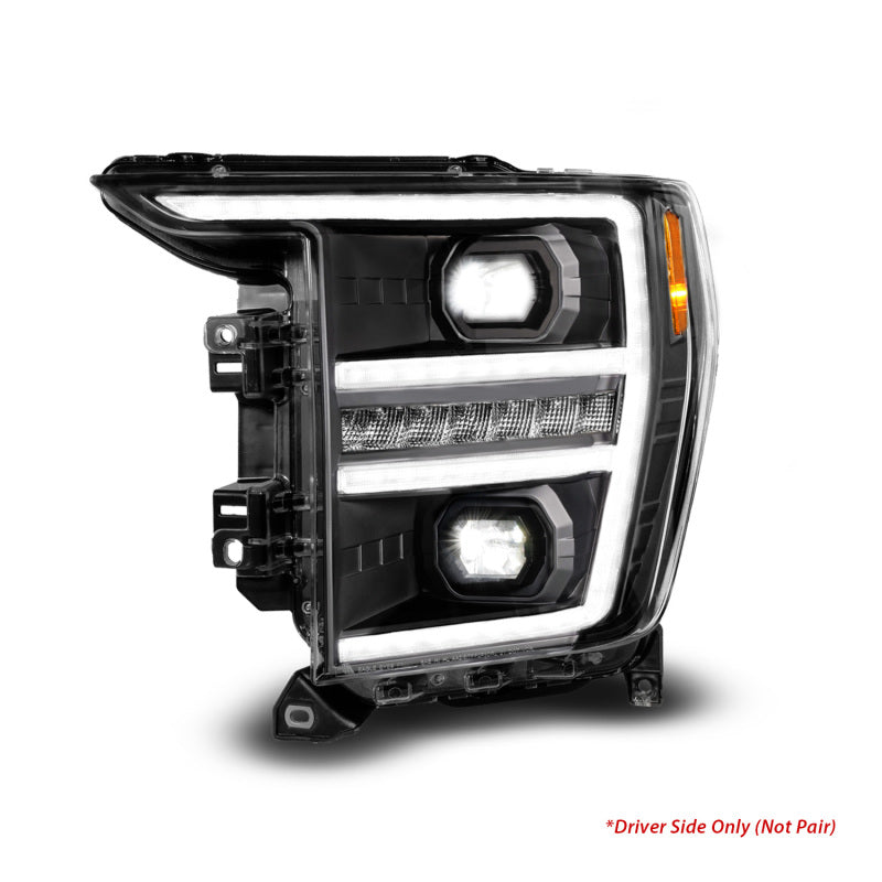 ANZO 21-23 Ford F150 LED Projector Headlight w/Switchback+Sequential - Black (Driver Side Only) Headlights ANZO