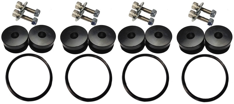 Torque Solution Billet Bumper Quick Release Kit Combo (Black): Universal Quick Release Adapters Torque Solution