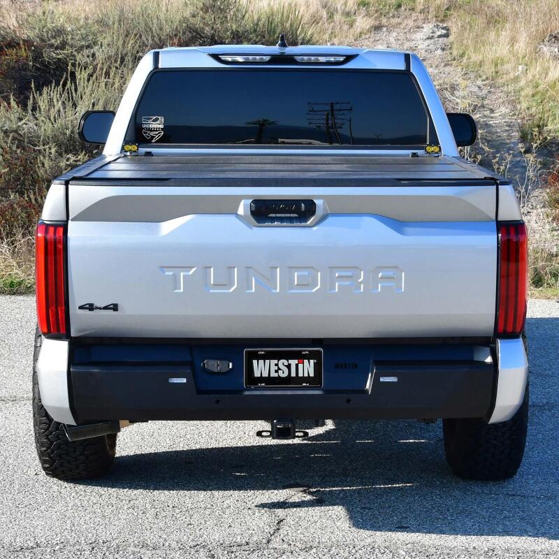 Westin 22-24 Toyota Tundra Pro-Series Rear Bumper - Textured Black Bumpers - Steel Westin
