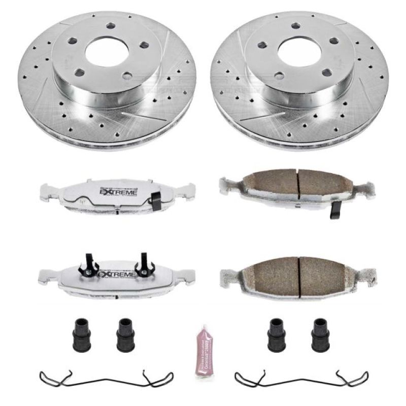 Power Stop 99-02 Jeep Grand Cherokee Front Z26 Street Warrior Brake Kit Brake Kits - Performance D&S PowerStop