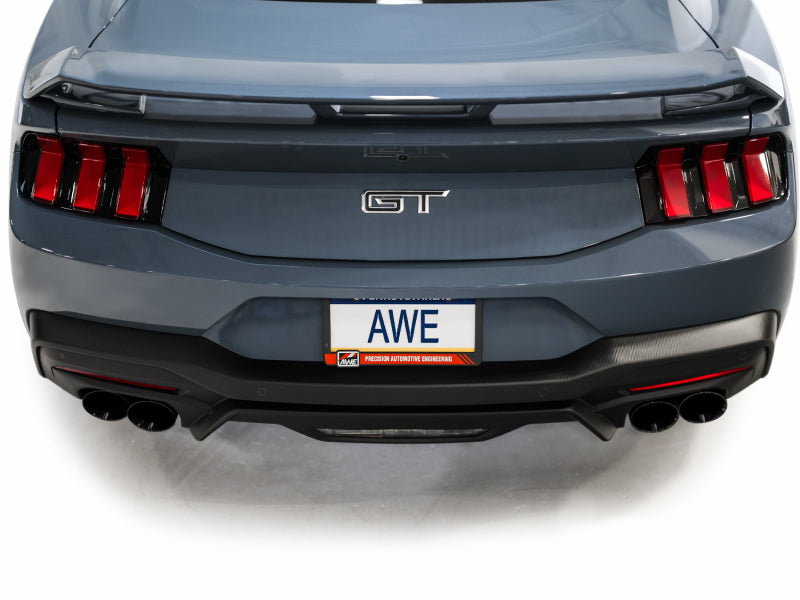 AWE 2024 Ford Mustang GT Fastback S650 RWD SwitchPath Catback Exhaust w/ Quad Diamond Black Tips Catback AWE Tuning