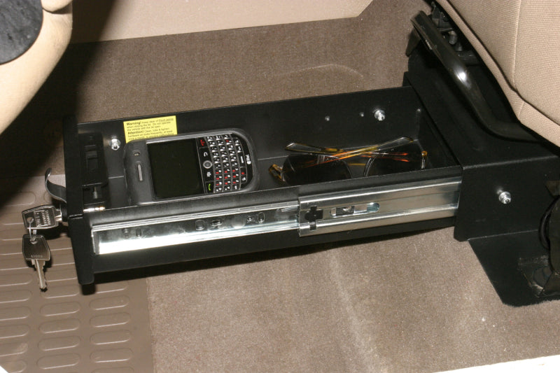 Tuffy Jeep Wrangler Underseat Drawer Flip Seat W/ Keyed Lock Cargo Boxes & Bags Tuffy Products