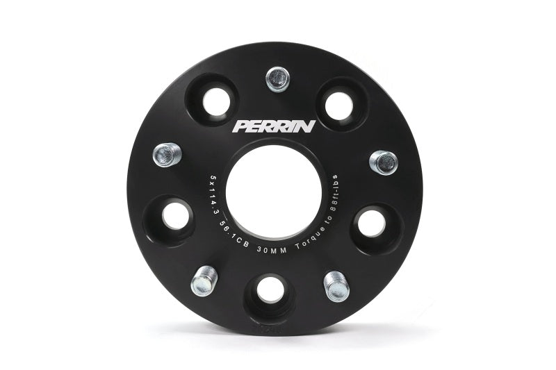 PERRIN Subaru 30mm Wheel Spacers 5x114.3 BP w/56mm Hub - Black Wheel Spacers & Adapters Perrin Performance