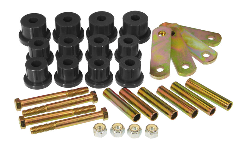 Prothane 62-67 Chevy Nova HD Spring & Shackles Bushings - Black Bushing Kits Prothane