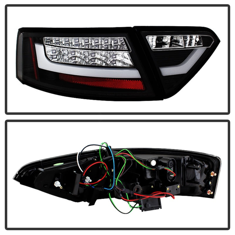Spyder Audi A5 08-12 LED Tail Lights Black ALT-YD-AA508-LED-BK Tail Lights SPYDER