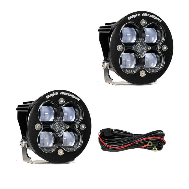 Baja Designs Squadron R SAE LED Spot Light - Clear - Pair Fog Lights Baja Designs