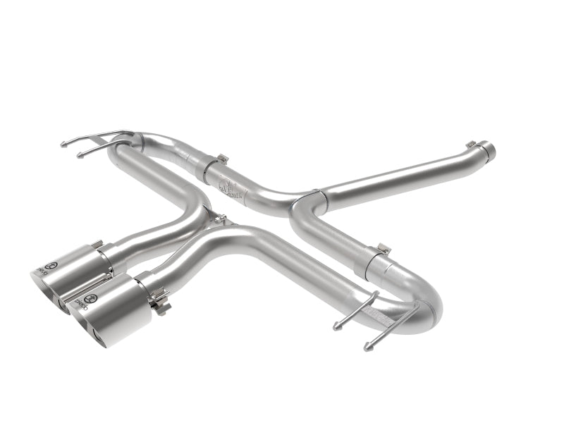 aFe Takeda 2-1/2in 304 SS Axle-Back Exhaust w/Polished Tips 17-20 Honda Civic Sport L4-1.5L (t) Axle Back aFe