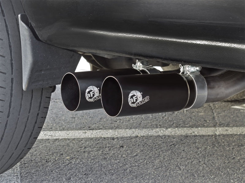 aFe Rebel Series CB Middle-Side Exit SS Exhaust w/ Black Tips 09-16 GM Silverado/Sierra V6/V8 Catback aFe