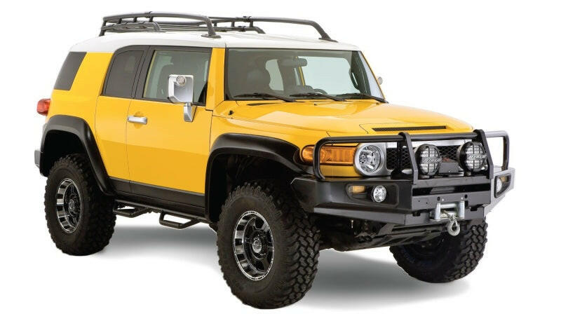 Bushwacker 07-14 Toyota FJ Cruiser Extend-A-Fender Style Flares 4pc - Black Fender Flares Bushwacker