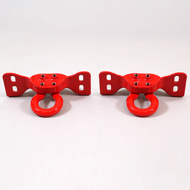 Ford Racing 17-22 Super Duty Tow Hooks - Red (Pair) Tow Hooks Ford Racing